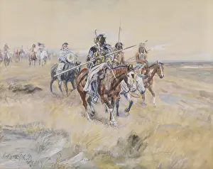 Blackfeet: BLACKFEET. ACROSS THE PLAINS - ON THE WARPATH