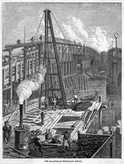 Rebuilding: Blackfriars Bridge 1864