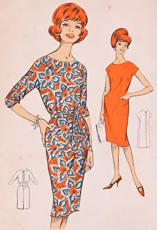 Blackmore: Blackmore so easy dress pattern, orange Jackie