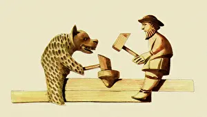 Sliding: Blacksmith and Bear