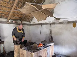 Blacksmith: Blacksmith, Viking Center Fyrkat, Hobro, Jutland, Denmark