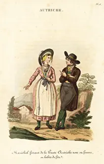 Librairie De Gide Fils: Blacksmith and his wife, Upper Austria, 18th century