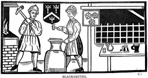 Hammering: Blacksmiths, 17th Century