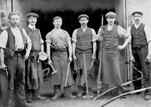 Waistcoats: Blacksmiths outside their forge
