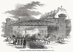 Blackwall: Blackwall Extension Railway Bridge 1849