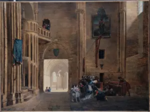 Blanche: Blanche of Castile distributing alms to the prisoners