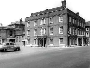 Blandford: Blandford Forum, the Crown Hotel c1955