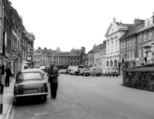 Blandford: Blandford Forum, Market Square c1955