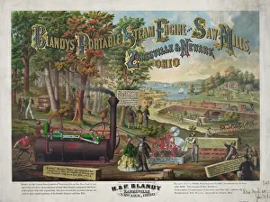 Newark: Blandy's portable steam engine and saw mills, Zanesville & N