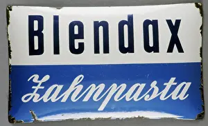 Signboard: Blendax toothpaste, advertising, circa 1910