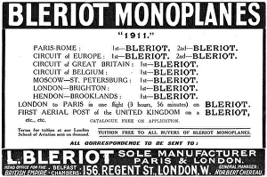 Monoplanes: Bleriot Monoplanes