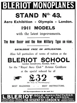Monoplanes: Bleriot Monoplanes - Bleriot School Hendon