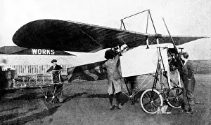 Areoplane: Bleriot Parasol Monoplane early 1900s