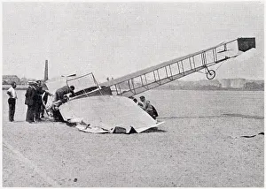 Bleriots: Bleriot VIII after crash in Issy 1908