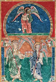 Blessed: Blessed San Pedro of Cardena. Illuminated codex. Detail