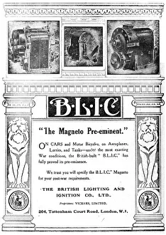 Ignition: BLIC Aircraft Engine Magnetos - 1919
