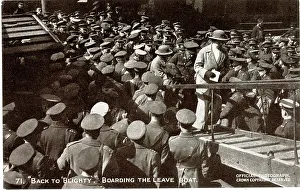 Gangplank: Back to Blighty, boarding the leave boat, WW1