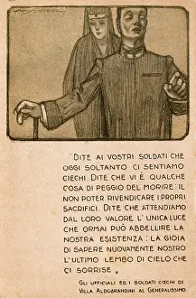 Amos: Blind Italian soldier - WWI