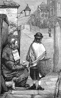 Blindness: Blind man begging