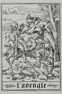 Blindness: The Blind Man. The Death grabs the blind man's