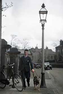 Carelessly: BLIND MAN AND GUIDE DOG