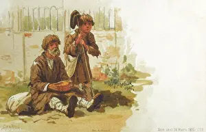 Kazakov: Blind Russian Beggar and ragged child