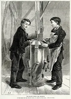 Blindness: Blind sash-line makers, 1870