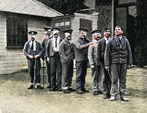 Dunstans: Blind soldiers at St. Dunstan's, WW1