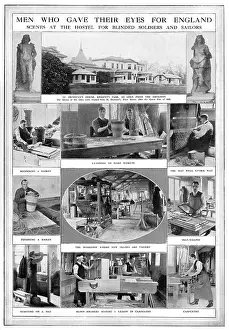Pearson: Blind soldiers at St. Dunstan's, WW1
