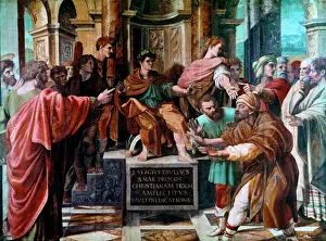 Claims: The Blinding of Elymas (cartoon for the Sistine