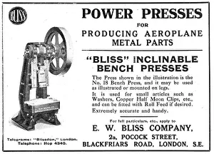 E.w.bliss: Bliss Inclinable Bench Presses (No 18)