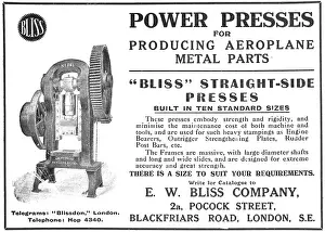 E.w.bliss: Bliss Machine Tools Straight-Side Presses