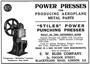 E.w.bliss: Bliss 'Stiles' Power Punching Presses