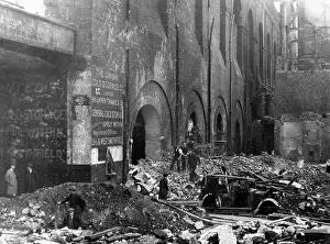 Dowgate: Blitz in City of London - Dowgate Dock, WW2