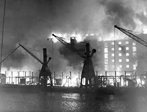 Ablaze: Blitz - Fire at Surrey Commercial Docks, Rotherhithe