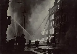 London Fire Brigade: Blitz in London -- AFS firefighters in action, WW2