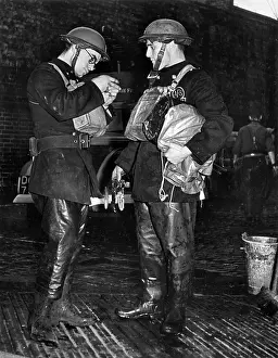 Waterproofs: Blitz in London -- two AFS firefighters, WW2
