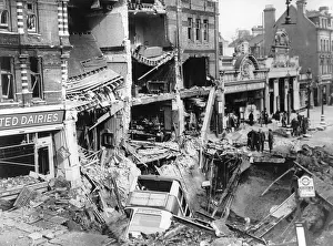 Blitz in London -- aftermath of bombing