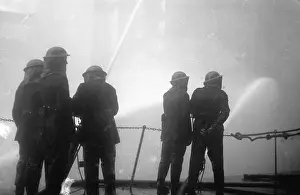 Blitz in London -- St Katherine's Dock, Port of London, WW2