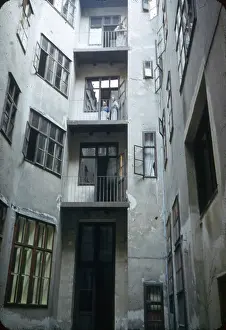 Balconies: Block of flats in Vienna, Austria