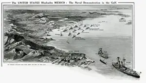Bron: US blockade of Mexico