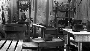 Battersbys: Blocking shop at Battersby's hatworks
