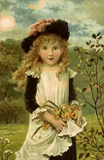 Narcissus: Blond Child and Flowers