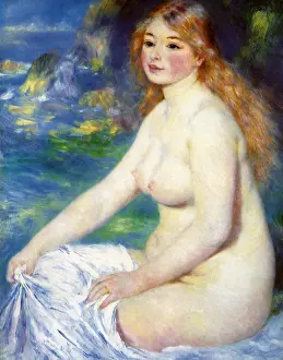 Bather: Blonde Bather, by Renoir