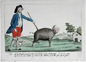 Carnavalet: Bloody Animal ! Engraving. Paris