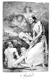 Caprichos: Blow Artist: Francisco Goya