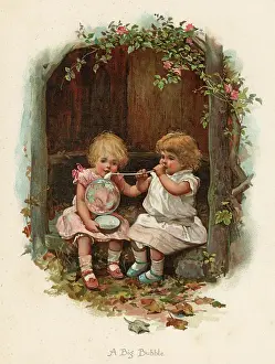 BLOWING BUBBLES/C.1890