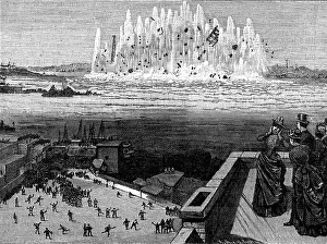 Smaller: Blowing up Flood Rock, part of the Hell Gate Rocks