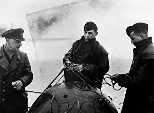 Minesweeping: Blowing up a mine, 1944