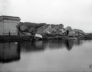 Libau: Blown up works in Liepaja, 1915